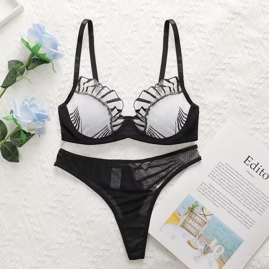 Monochrome Luxury Lingerie Set