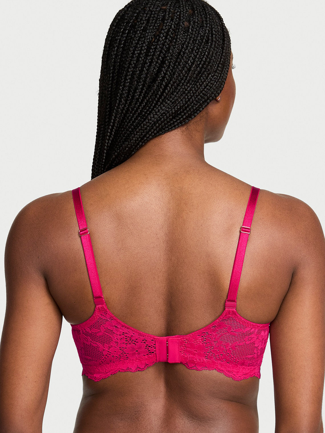 Elegant Eyelash Lace Plunge Bra