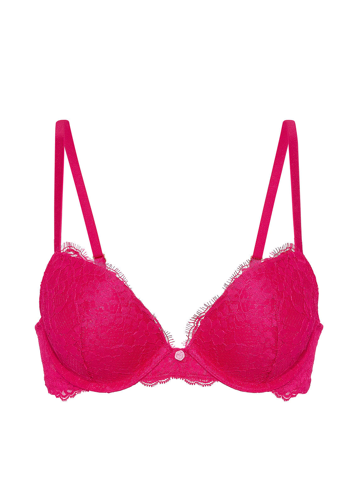 Elegant Eyelash Lace Plunge Bra