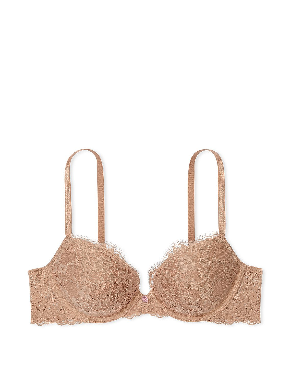 Elegant Eyelash Lace Plunge Bra