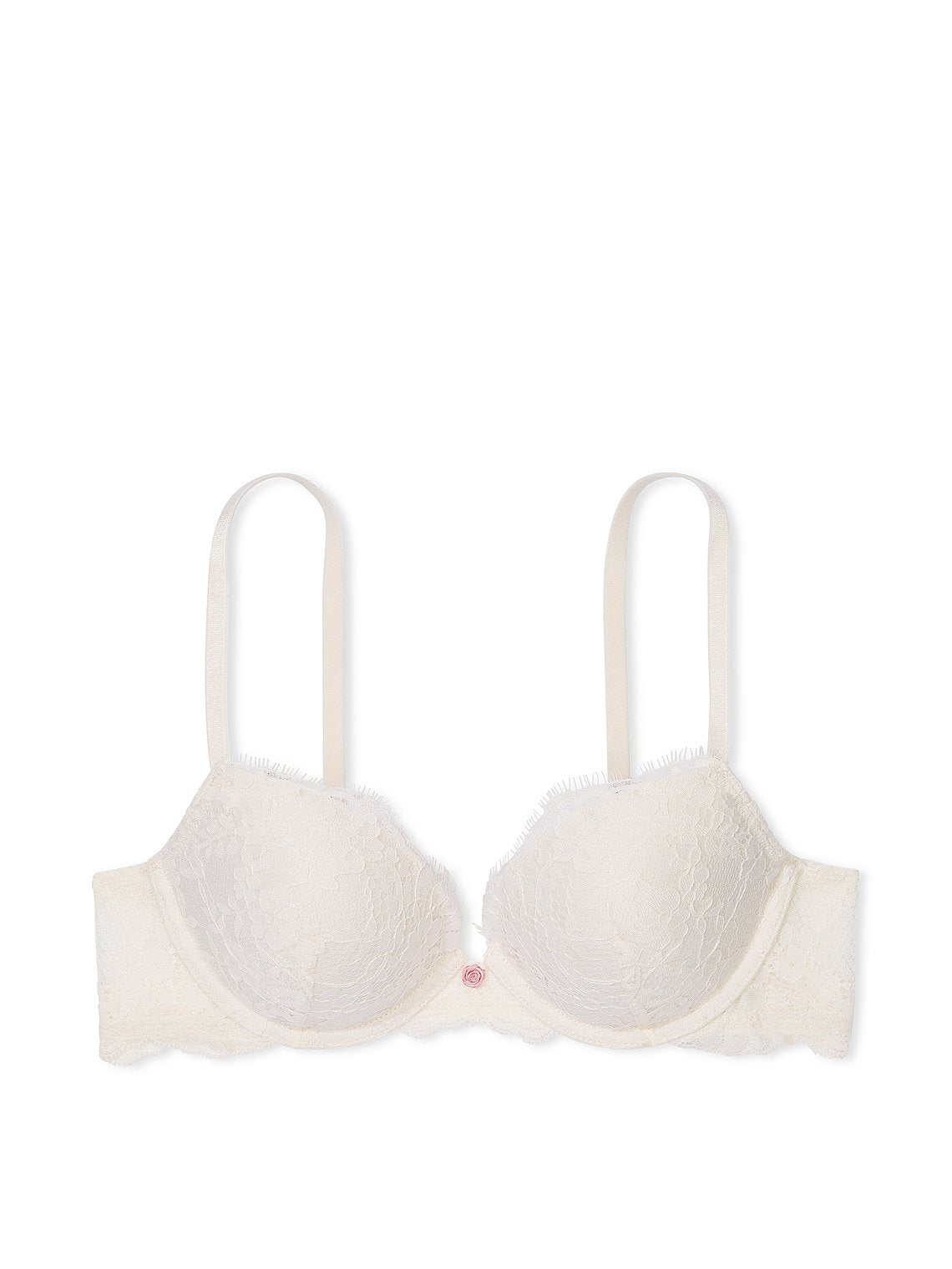 Elegant Eyelash Lace Plunge Bra
