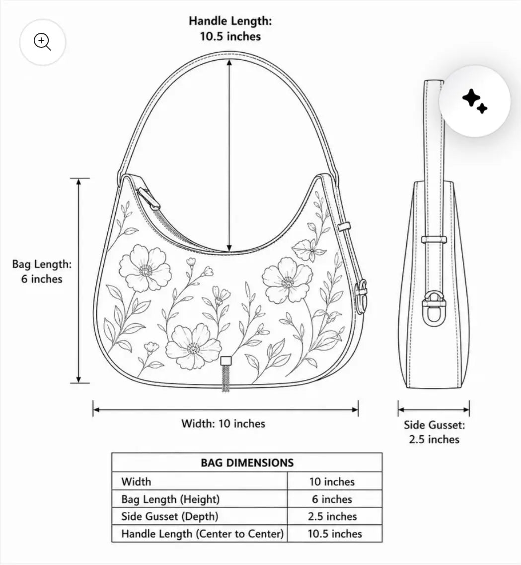 Chic Crescent Shoulder Bag