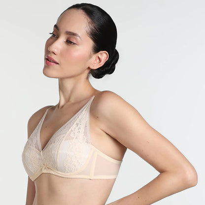 Mint Breeze Full-Coverage Lace Bra