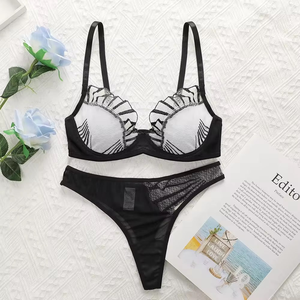 Monochrome Luxury Lingerie Set