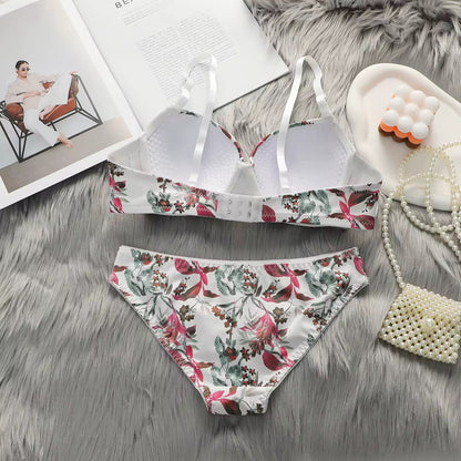 Tropical Bloom Floral Lingerie Set