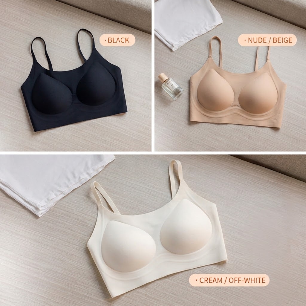 Seamless Jelly Strip Push-Up Wireless Bra – Ultimate Lift & All-Day Comfort (chyham9766)