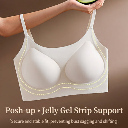 Seamless Jelly Strip Push-Up Wireless Bra – Ultimate Lift & All-Day Comfort (chyham9766)
