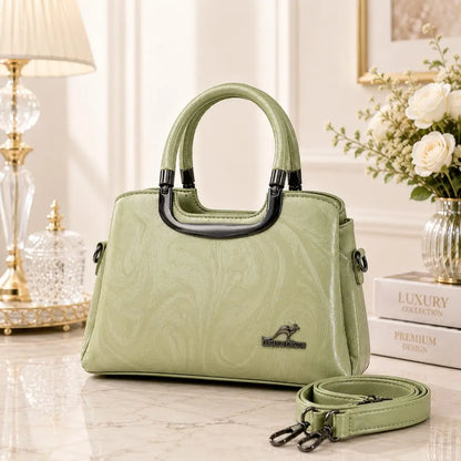 Kangaroo Kingdom Elegant Textured Leather Handbag & Shoulder Bag for Women