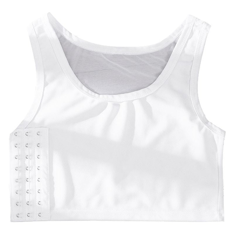 Seamless Adjustable Side Hook Chest Binder Bra (chyham9765)