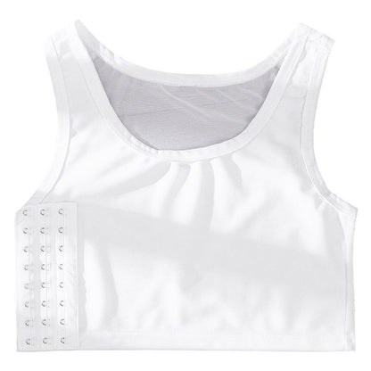 Seamless Adjustable Side Hook Chest Binder Bra (chyham9765)