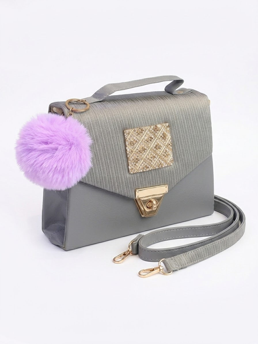 Textured Crossbody Handbag