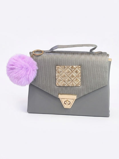 Textured Crossbody Handbag