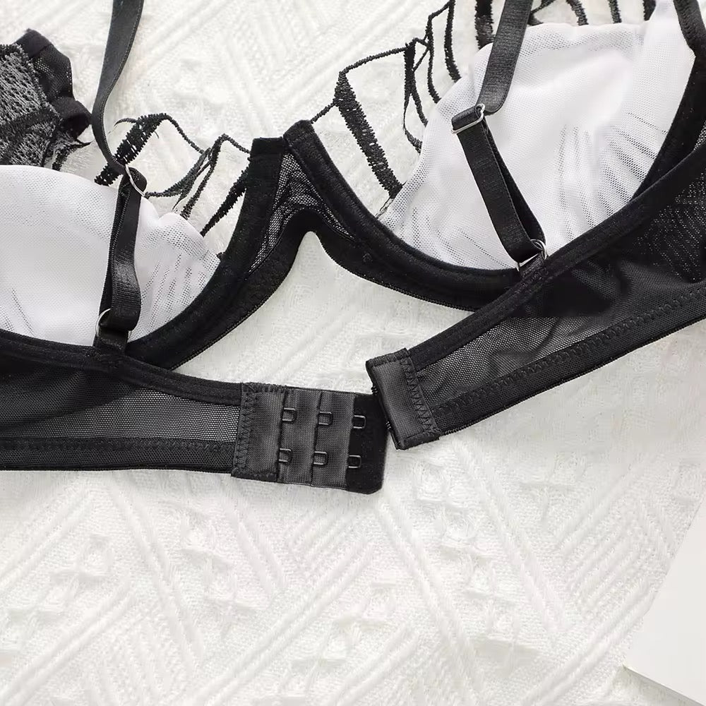 Monochrome Luxury Lingerie Set