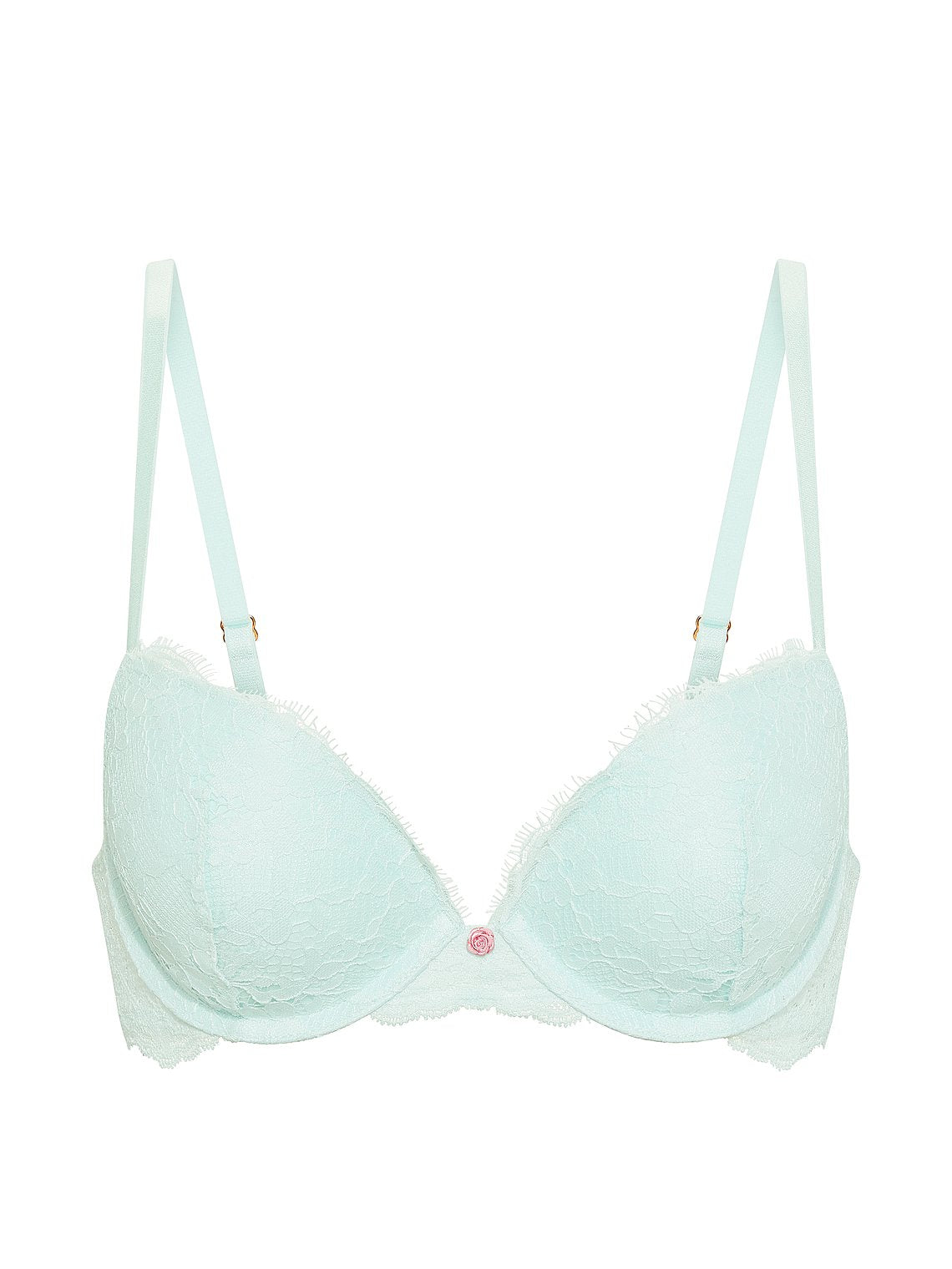 Elegant Eyelash Lace Plunge Bra