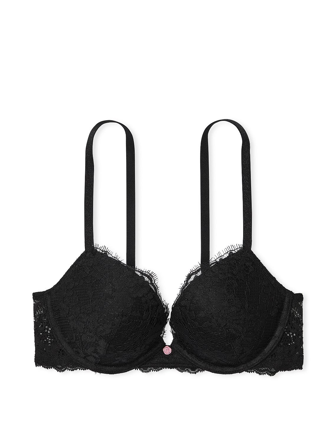 Elegant Eyelash Lace Plunge Bra