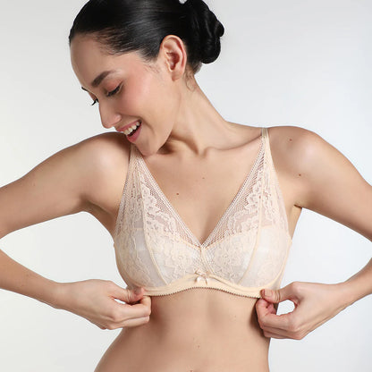 Mint Breeze Full-Coverage Lace Bra