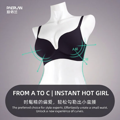Paerlan Lycra Seamless Push-Up Bra - Instant Volume & Sculpting Fit
